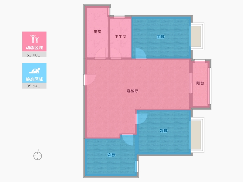 河北省-衡水市-故城县金谷华府-80.14-户型库-动静分区