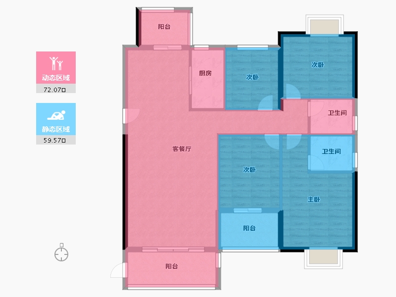 福建省-龙岩市-紫金莲园-120.00-户型库-动静分区