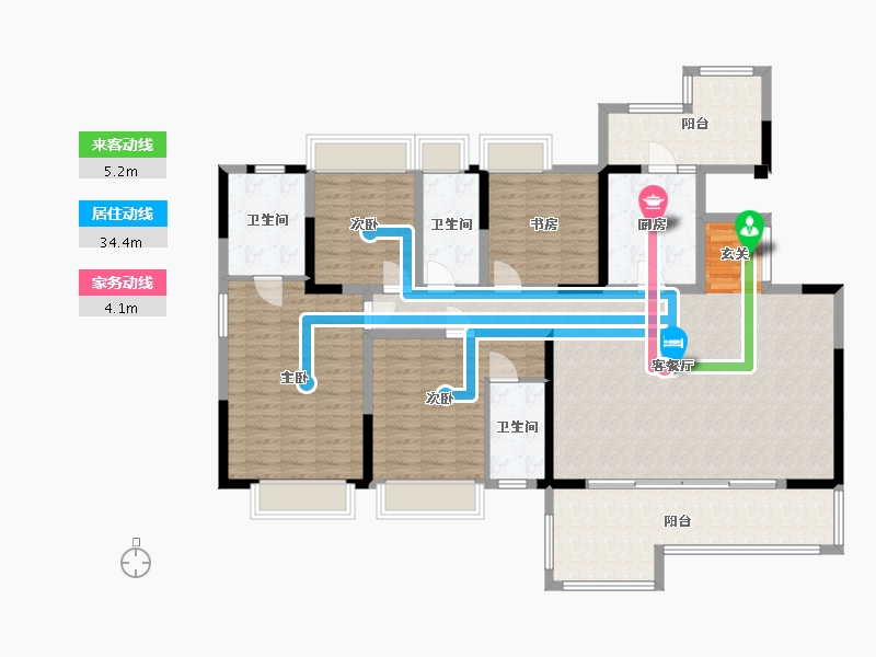 四川省-成都市-梵悦里-148.80-户型库-动静线