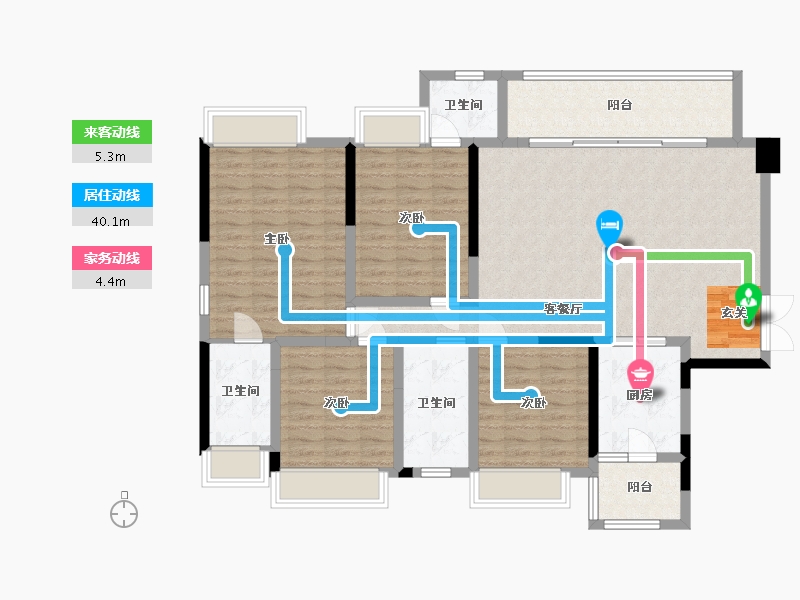 四川省-成都市-梵悦里-128.25-户型库-动静线