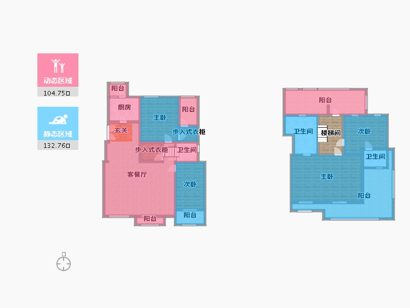 四川省-成都市-龙湖悠山郡千山新屿-219.90-户型库-动静分区