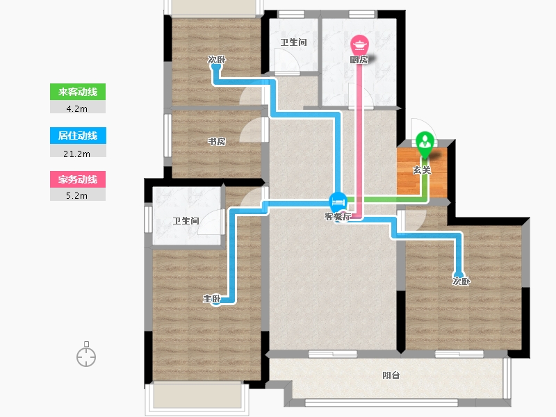 四川省-成都市-大发融悦和府-100.64-户型库-动静线