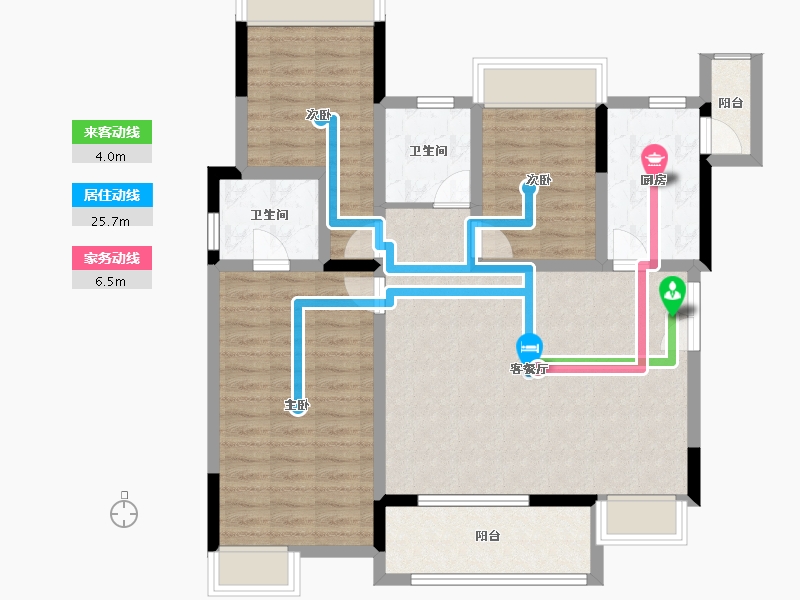 四川省-成都市-合力达卓越南城-97.53-户型库-动静线