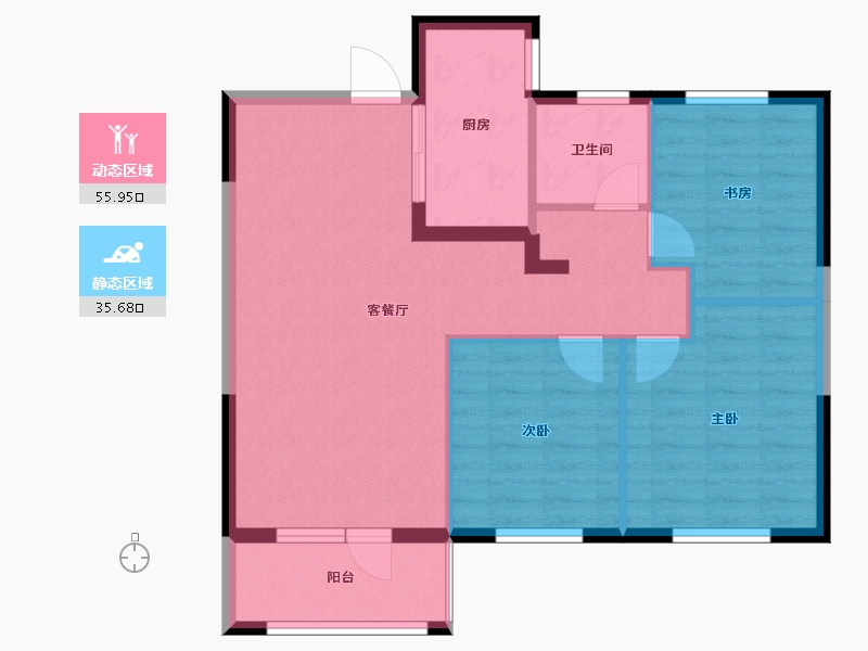 山东省-济宁市-金色兰庭香堤-83.00-户型库-动静分区