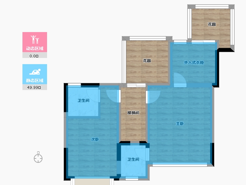 四川省-内江市-阳光天麓-61.76-户型库-动静分区