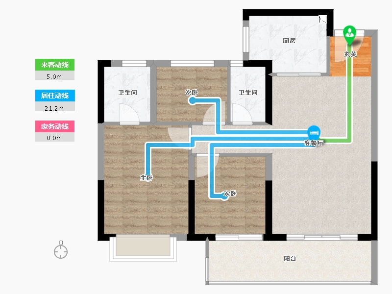 江西省-赣州市-凯旋・珑玺湾-84.81-户型库-动静线