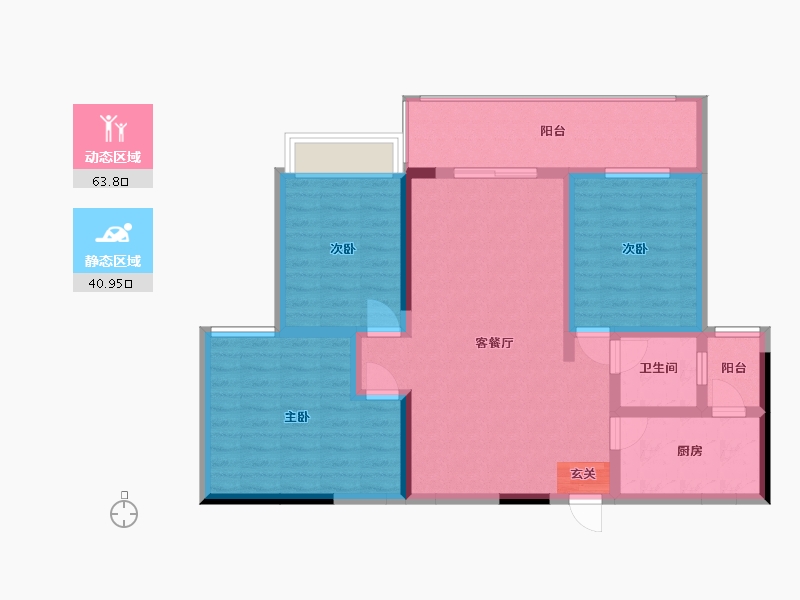 四川省-凉山彝族自治州-金沙明珠-93.35-户型库-动静分区