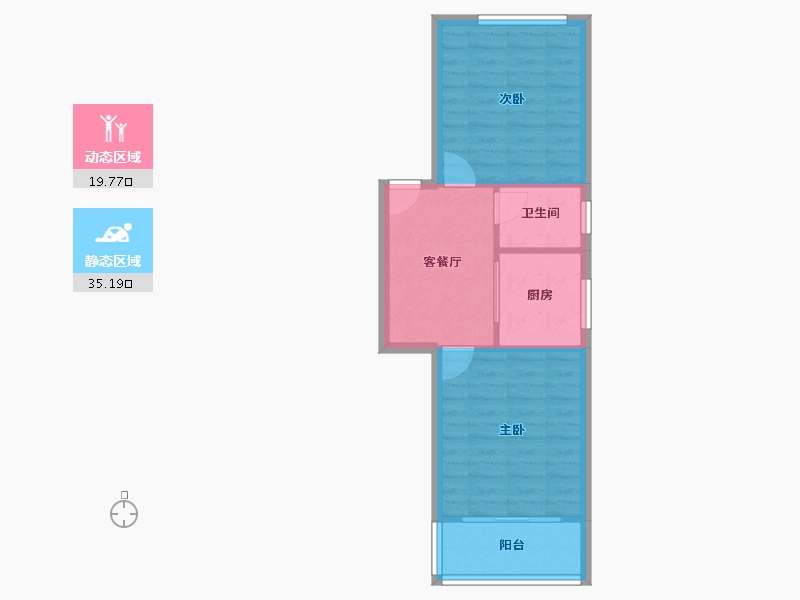 江苏省-南京市-南苑健园-49.60-户型库-动静分区