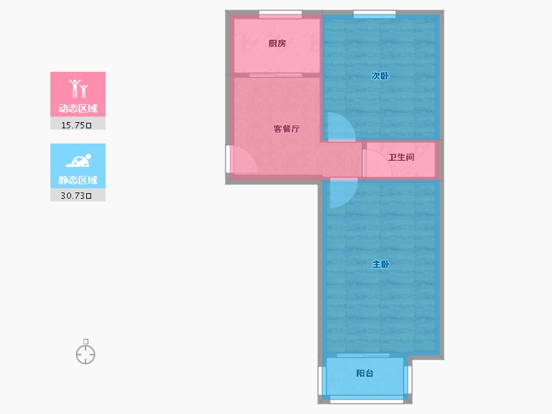 北京-北京市-怡乐园-41.58-户型库-动静分区