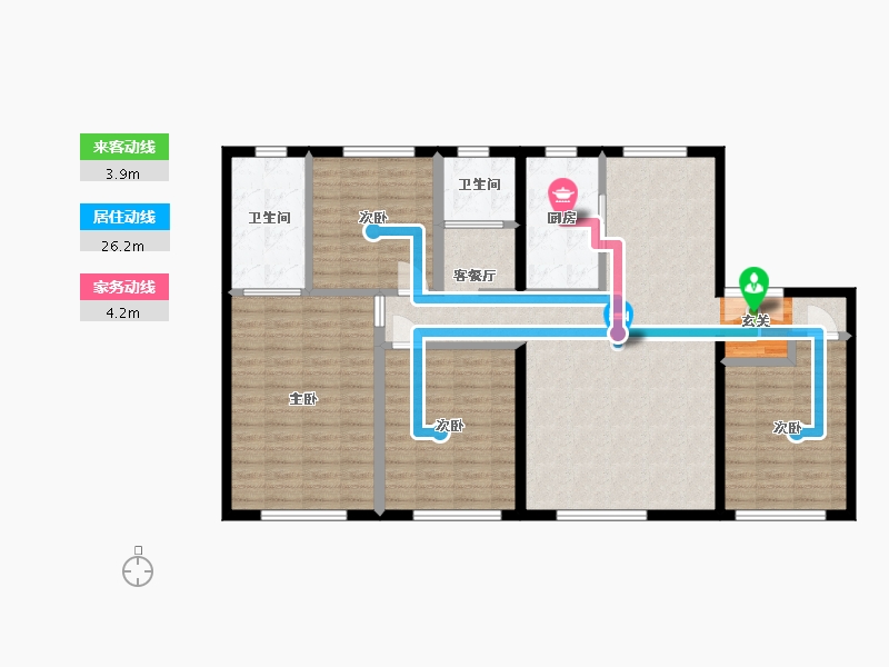 吉林省-长春市-中国铁建西派唐颂-122.62-户型库-动静线