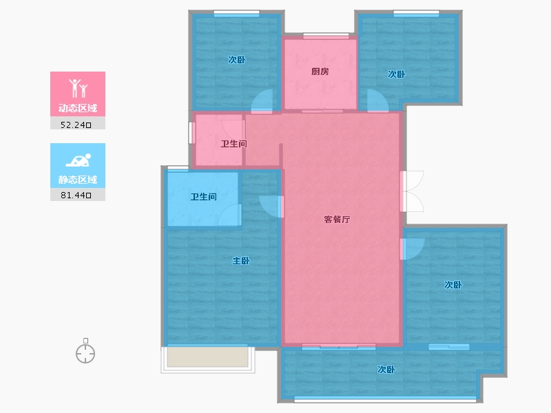 河南省-郑州市-城南正荣府-121.00-户型库-动静分区