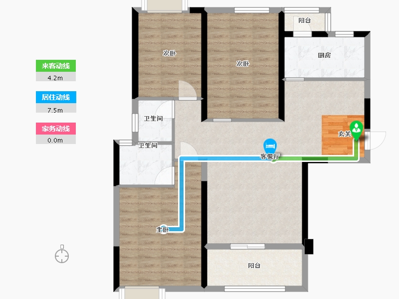 湖北省-武汉市-星湖湾-94.00-户型库-动静线