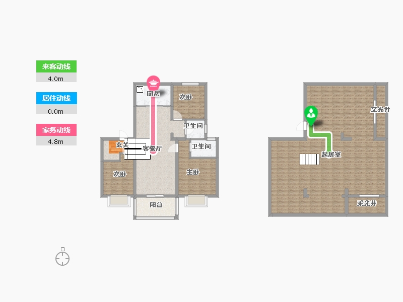 江苏省-南京市-平澜府-172.57-户型库-动静线