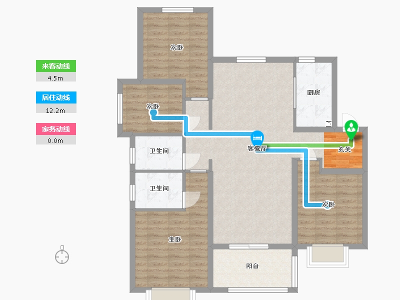 江苏省-南京市-中海原山-98.91-户型库-动静线