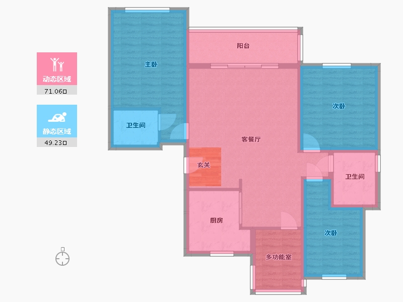 江西省-上饶市-江南一号-107.93-户型库-动静分区