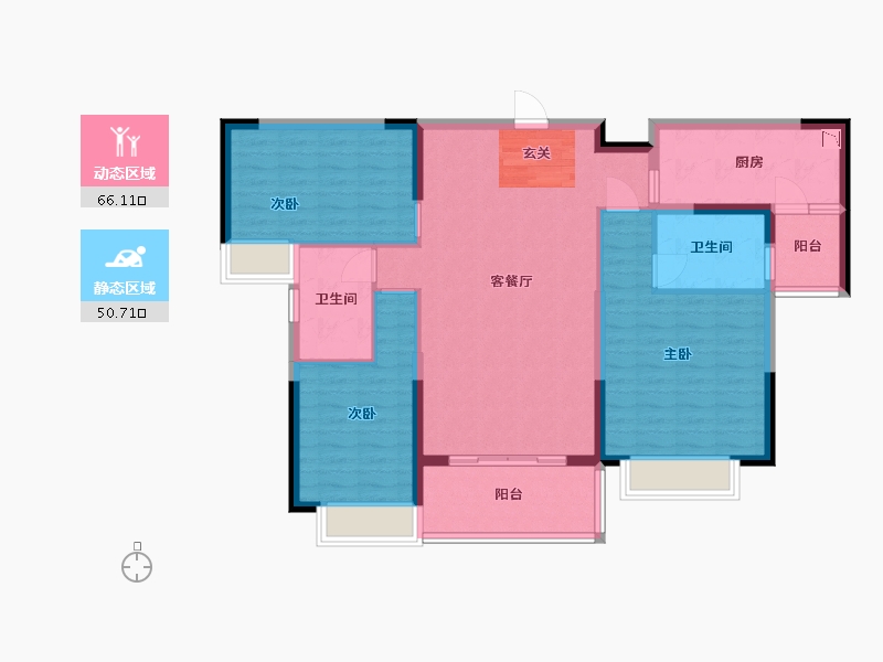 河南省-商丘市-恒大名都-105.00-户型库-动静分区