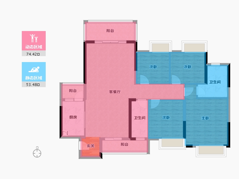 广东省-清远市-广英花园-114.51-户型库-动静分区