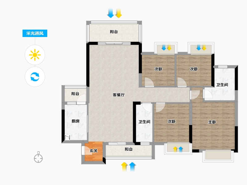 广东省-清远市-广英花园-114.51-户型库-采光通风