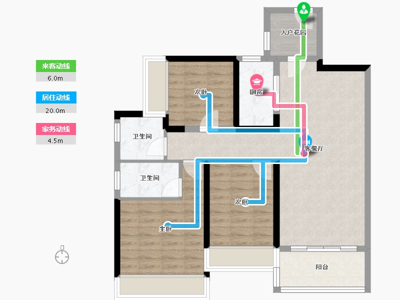 广东省-汕头市-碧桂园·瑞馨府-83.35-户型库-动静线