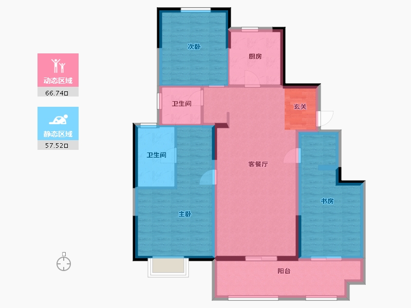 江苏省-镇江市-悦隽-112.00-户型库-动静分区