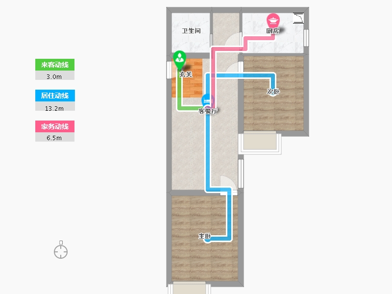 江苏省-南通市-京贸国际城-51.87-户型库-动静线