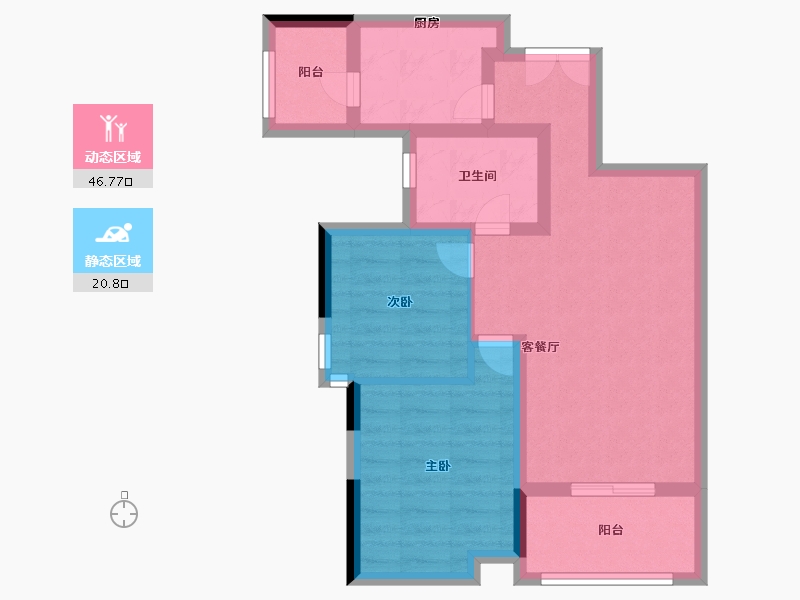 广东省-深圳市-顺和雅苑-58.99-户型库-动静分区