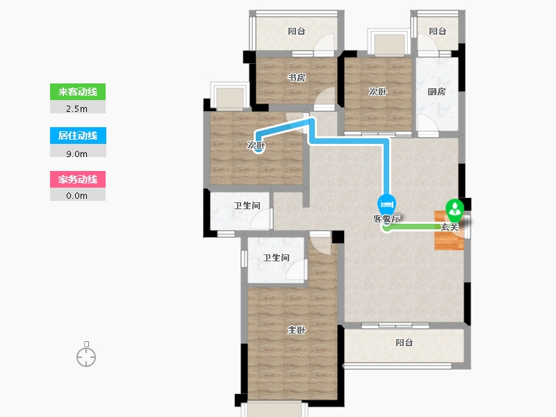 四川省-成都市-白鹤一号-101.11-户型库-动静线