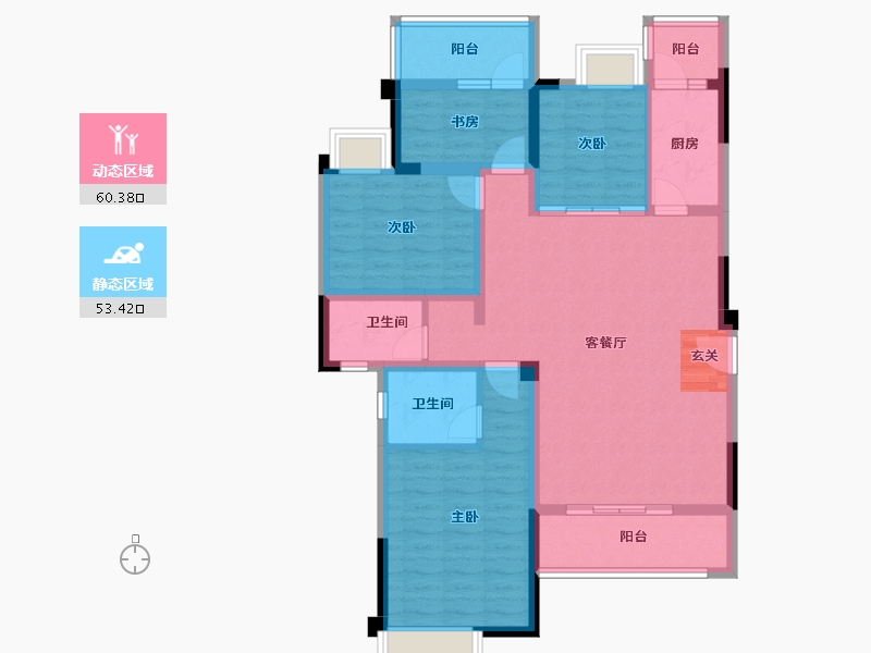 四川省-成都市-白鹤一号-101.11-户型库-动静分区