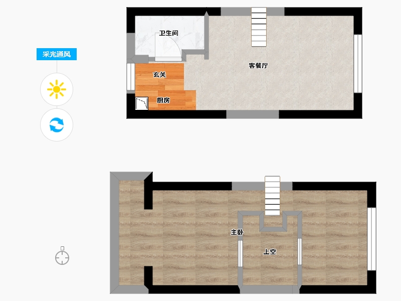 湖南省-长沙市-藏珑湖上公馆-37.87-户型库-采光通风