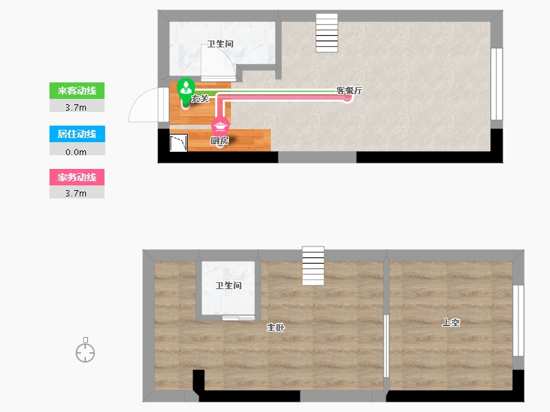 湖南省-长沙市-藏珑湖上公馆-40.36-户型库-动静线