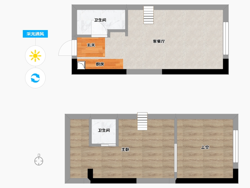 湖南省-长沙市-藏珑湖上公馆-40.36-户型库-采光通风