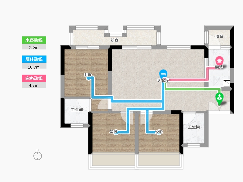 四川省-遂宁市-临江学府-65.35-户型库-动静线