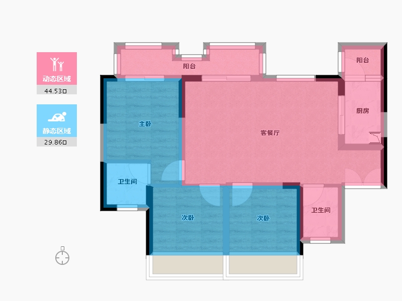 四川省-遂宁市-临江学府-65.35-户型库-动静分区