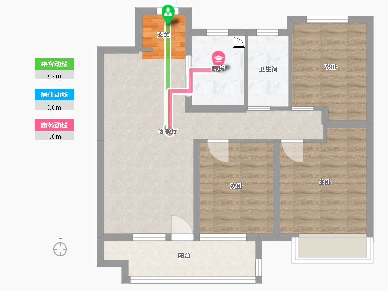 山东省-青岛市-金茂智慧国际城-73.12-户型库-动静线