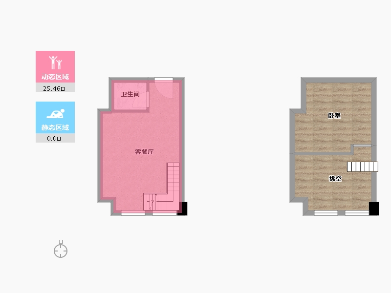 湖南省-长沙市-金恒・银杉里-45.38-户型库-动静分区