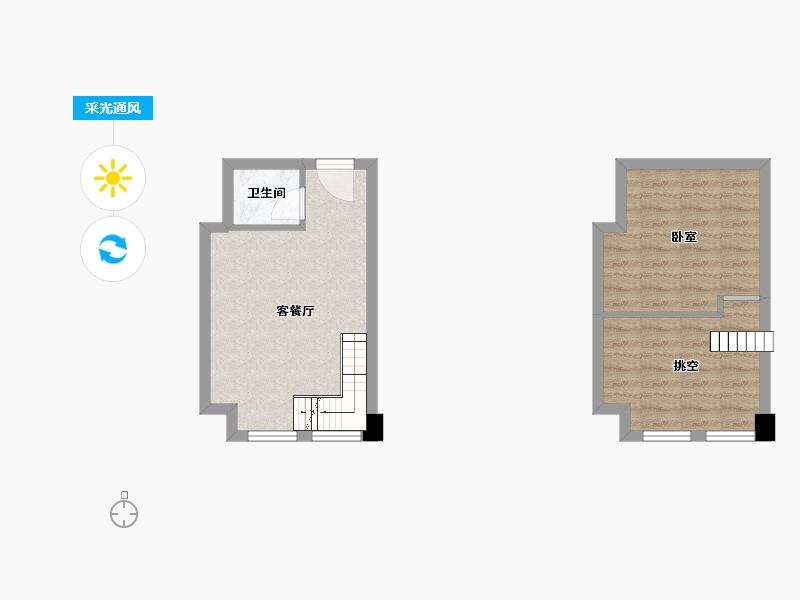 湖南省-长沙市-金恒・银杉里-45.38-户型库-采光通风