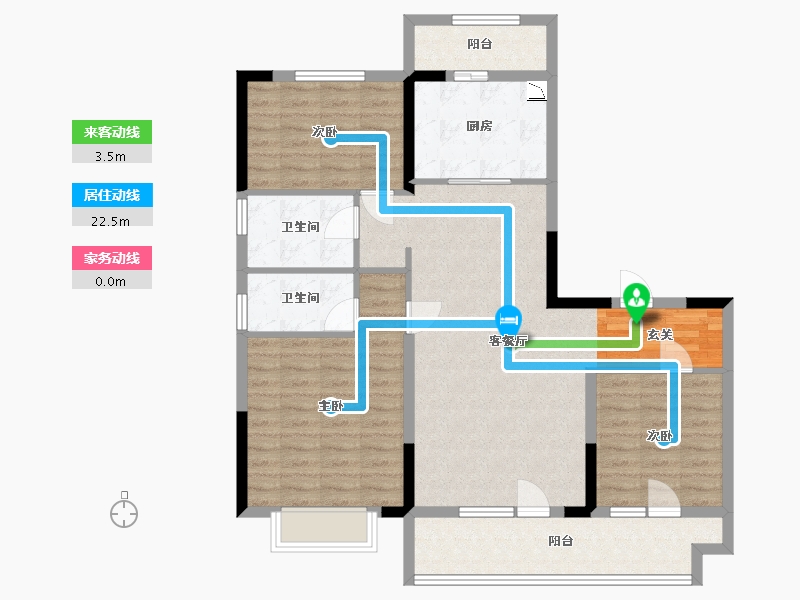 山东省-临沂市-碧桂园滨江学府-104.00-户型库-动静线