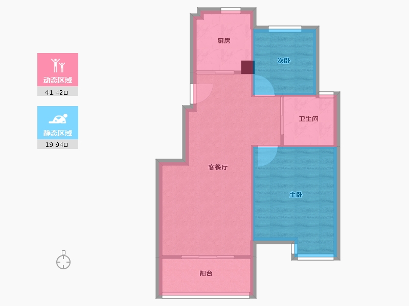 江苏省-南京市-银亿东城-55.40-户型库-动静分区