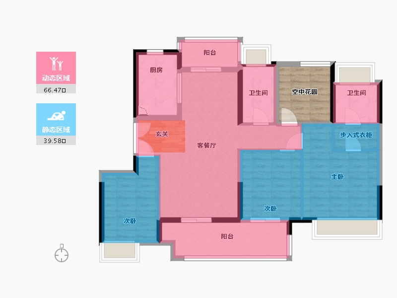 广东省-江门市-保利�h府-101.68-户型库-动静分区