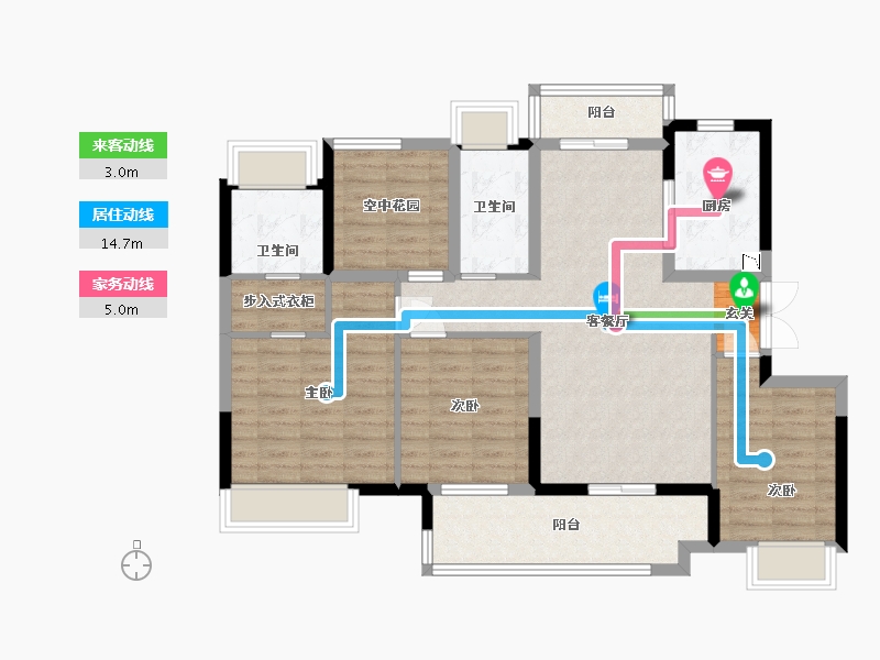 广东省-江门市-保利�h府-101.45-户型库-动静线