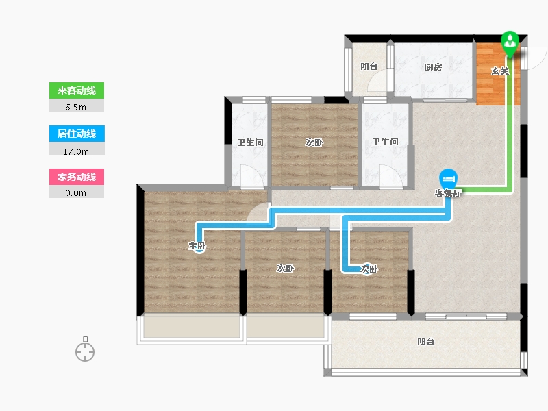 广东省-湛江市-群兴楼-101.95-户型库-动静线