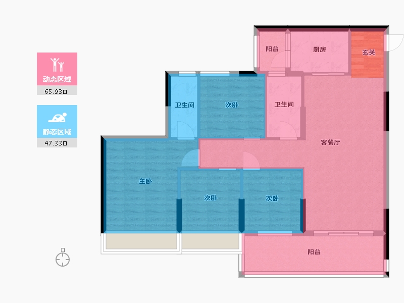 广东省-湛江市-群兴楼-101.95-户型库-动静分区