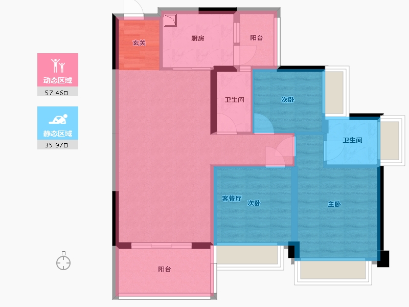 广东省-湛江市-万合隆广场-83.12-户型库-动静分区