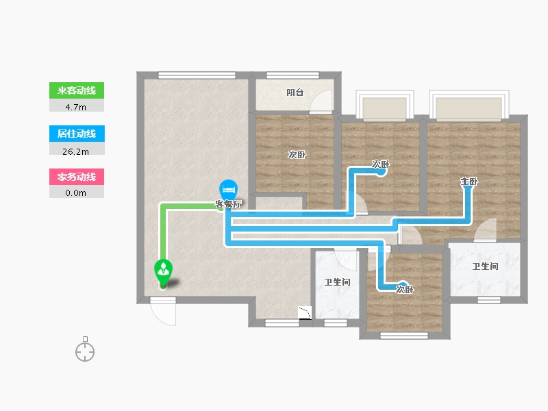 浙江省-温州市-京都御府-88.12-户型库-动静线