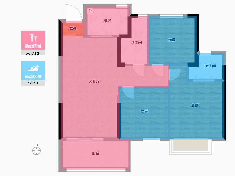 江西省-九江市-中辉学府-80.80-户型库-动静分区