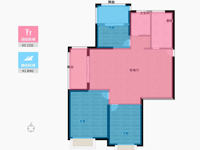 江苏省-南京市-滨江雅园-92.00-户型库-动静分区