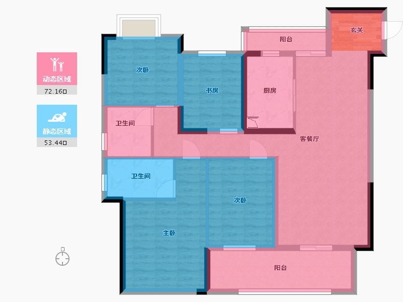 河南省-南阳市-新野一品金麟府-112.00-户型库-动静分区