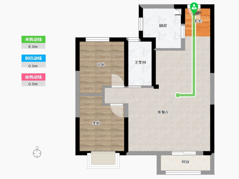 河北省-廊坊市-泰禾廊坊拾景园-62.91-户型库-动静线