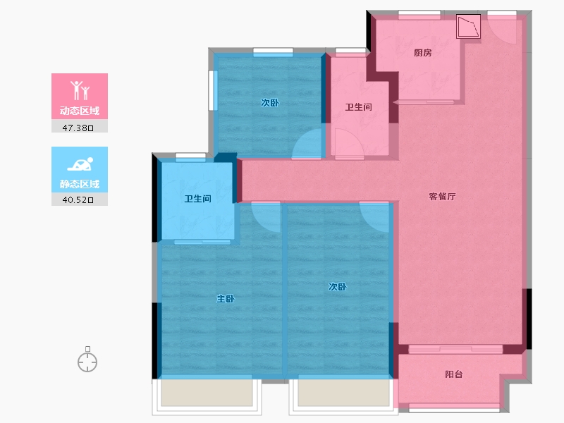 江苏省-无锡市-梁溪本源-78.24-户型库-动静分区