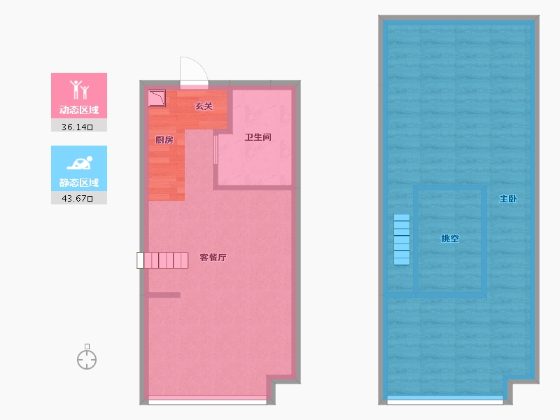 江西省-宜春市-东投・明月里-71.40-户型库-动静分区